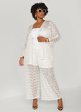 Plus Size Wide Leg Lace Pants