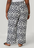 Geo Print Cotton Pants