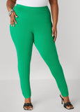Plus Size High Waist Ponte Pull On Leggings
