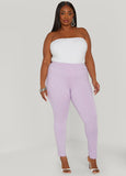High Rise Pull On Ponte Leggings