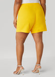 Crepe High Rise Shorts