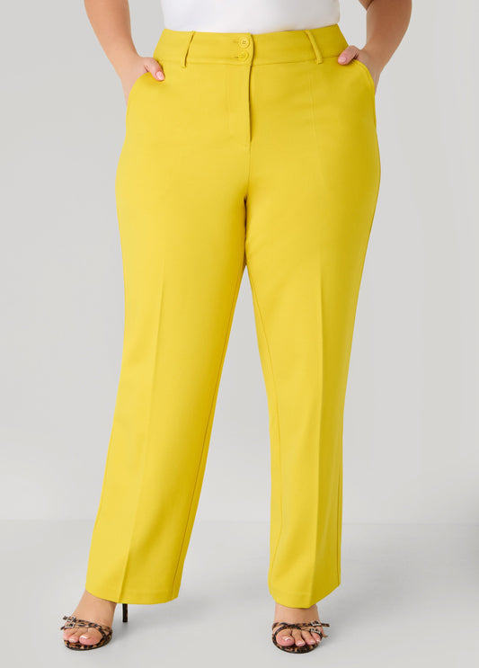 Ponte Straight Leg Trousers