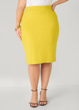 Pull On Ponte Pencil Skirt