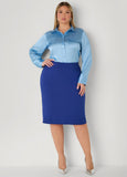 Slip On Ponte Pencil Skirt