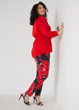 Floral Print High Rise Leggings