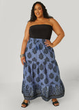 Printed Cotton Maxi Skirt