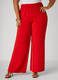 Textured Straight Leg Pants