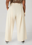 Belted Paperbag Wide Leg Pants