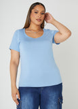 Plus Size The Basic Scoop Neck Tee