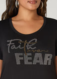 Studded Faith Over Fear Tee