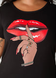 Ssshh Glittered Graphic Tee
