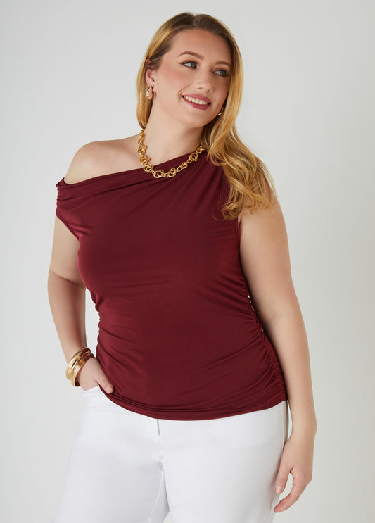 Ruched Off The Shoulder Top