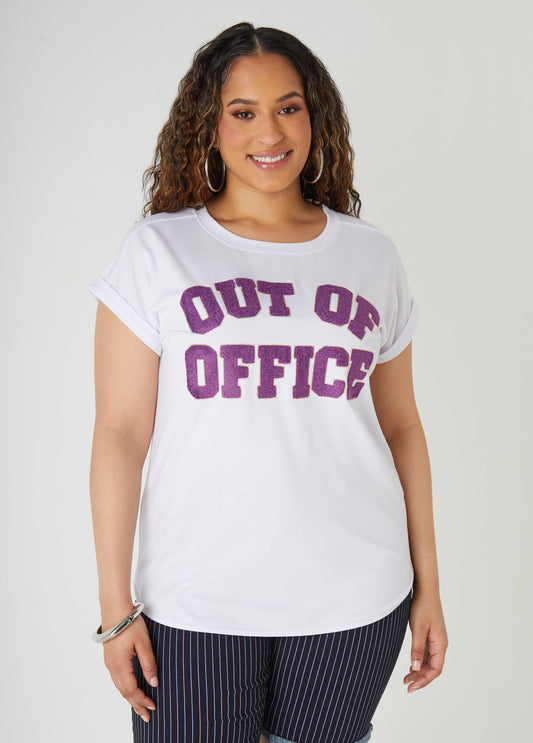 Plus Size Out Of Office Tee