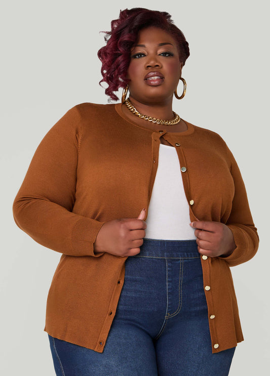 Button Front Knit Cardigan