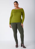 Off The Shoulder Ribbed Sweater