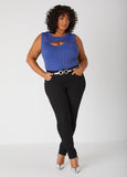 Cutout Lurex™ Ribbed Top