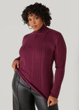 Ribbed Turtleneck Sweater