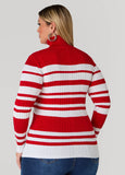 Turtleneck Striped Sweater