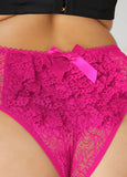 Ruffled Lace Crotchless Hipsters