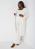 Brushed Hacci Knit Lounge Duster