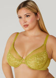Lace And Mesh Underwire Bra