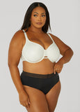 Satin Underwire Minimizer Bra