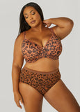 Animal Print Full Coverage Butterfly Bra