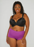 Plus Size Seamless Ribbed Boyshorts