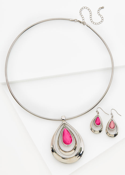 Reversible Teardrop Collar Set