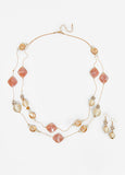 Bead And Stone Necklace Set