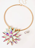 Iridescent Crystal Collar Set