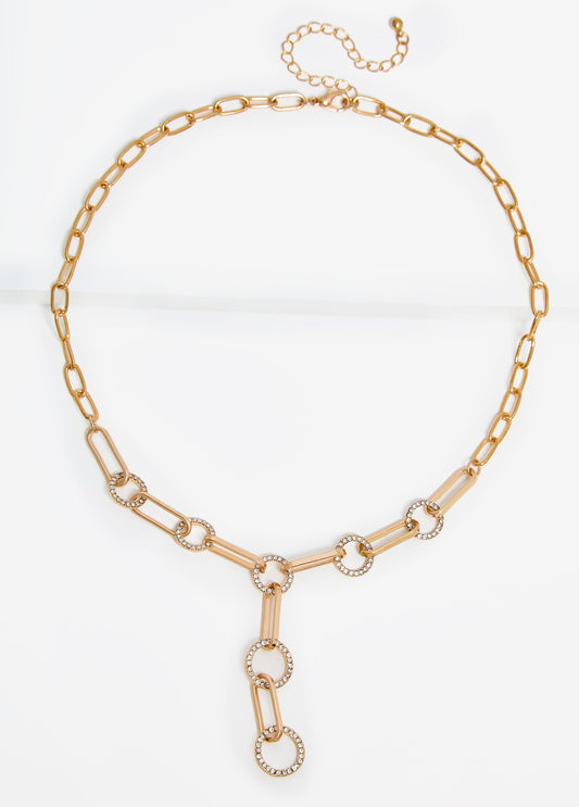 Crystal Ring Necklace