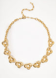 Knotted Gold Tone Necklace