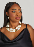 Layered Hammered Necklace Set