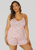 Plus Size Betsey Johnson Polka Dot Short Set