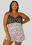 Plus Size Betsey Johnson Bow Print PJs Set