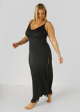 Mesh And Lace Trimmed Nightgown