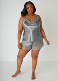Lace Trimmed Cami & Shorts Set