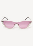 Crystal Cat Eye Sunglasses