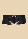 Buckle Embellished Stretch Belt
