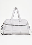 Quilted Puffer Duffle Bag