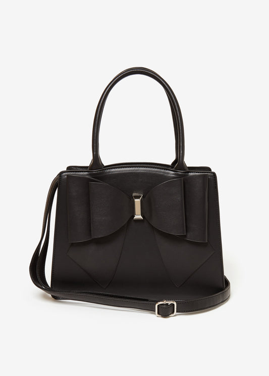 Oversized Bow Embellished Tote