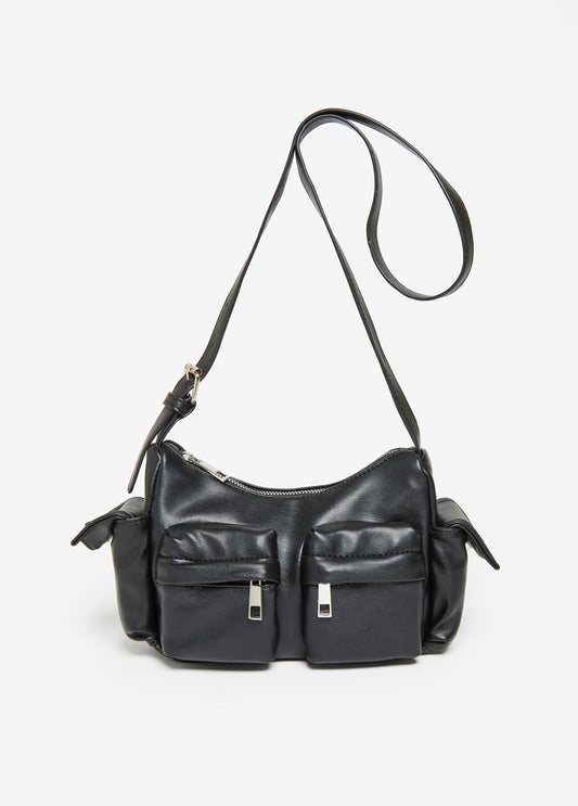 Faux Leather Cargo Bag