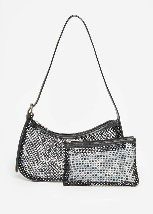 Crystal Mesh Shoulder Bag Set