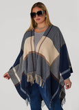 Chevron Plaid Poncho