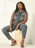Crystal Denim Vest