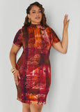 Printed Bodycon Dress