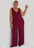 Ribbed Wide Leg Jumpsuit