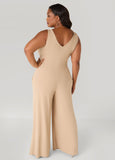 Ribbed Wide Leg Jumpsuit