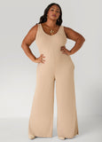 Ribbed Wide Leg Jumpsuit